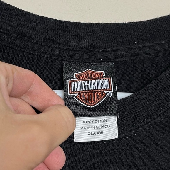 Vintage Harley Davidson Flaming Eagle Hollywood California T Shirt 2006 - Picture 5 of 6